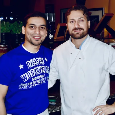 Hamid Labenska with Francesco Santocono