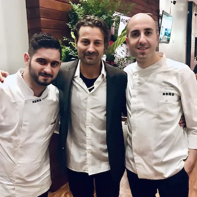 Stefan Salerno with Francesco Santocono